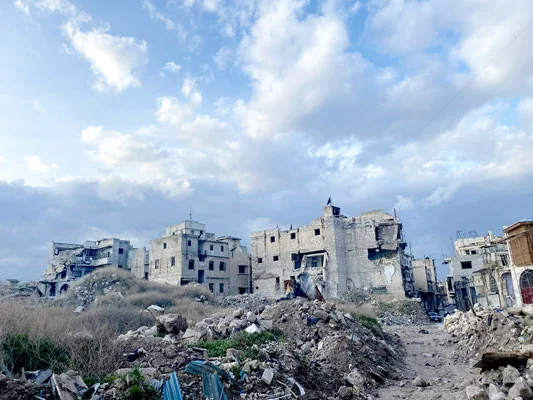 An Aleppo neighbourhood marked by war