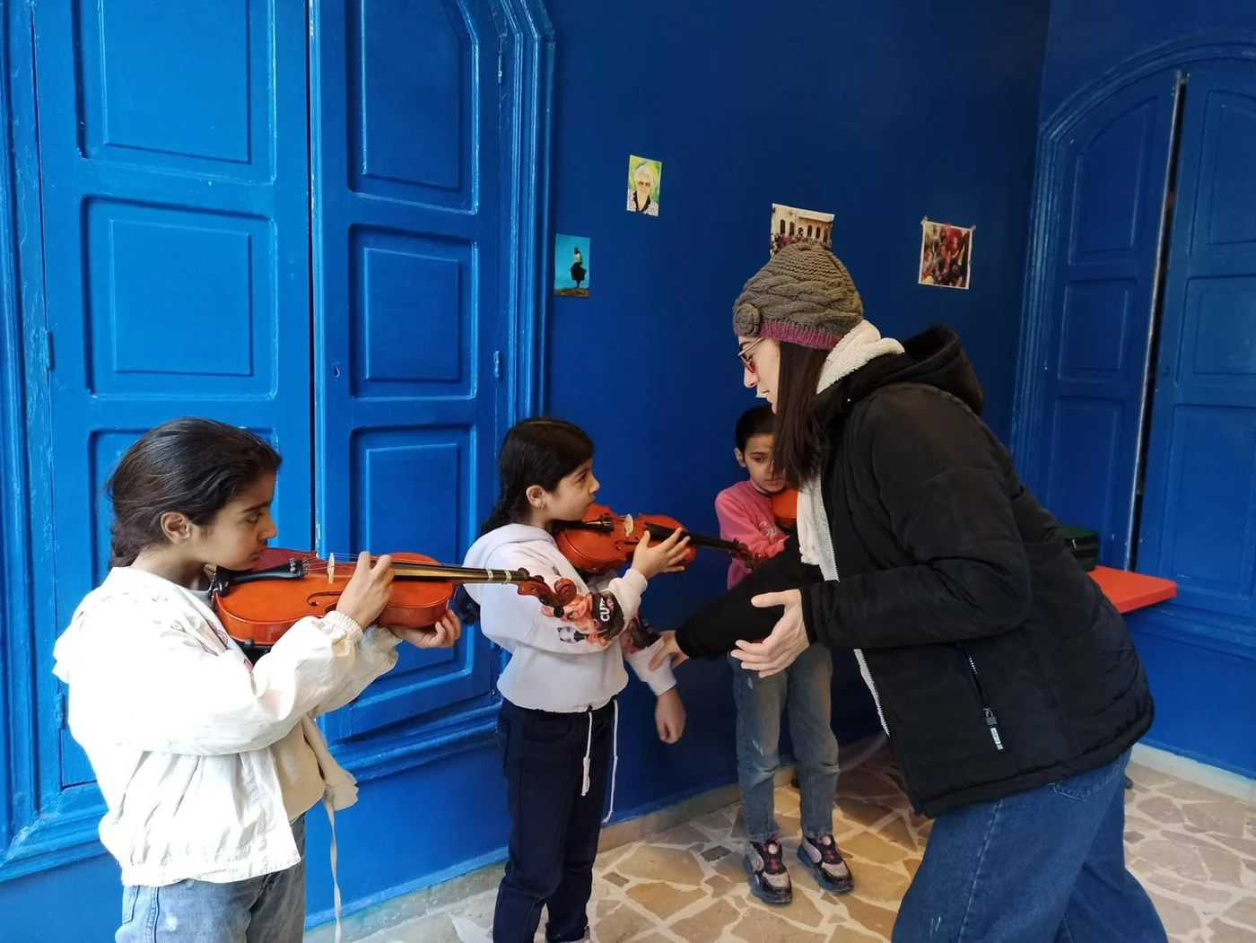 منصة مركز 123 HOPE في حلب.